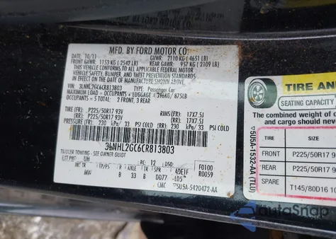 2012 Lincoln Mkz z USA, uszkodzony, nr VIN 3LNHL2GC6CR813803